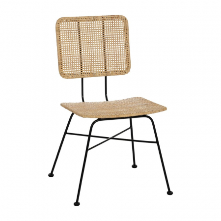 Scaun fibre naturale și structură metalică – stil boho urban relaxat [1]