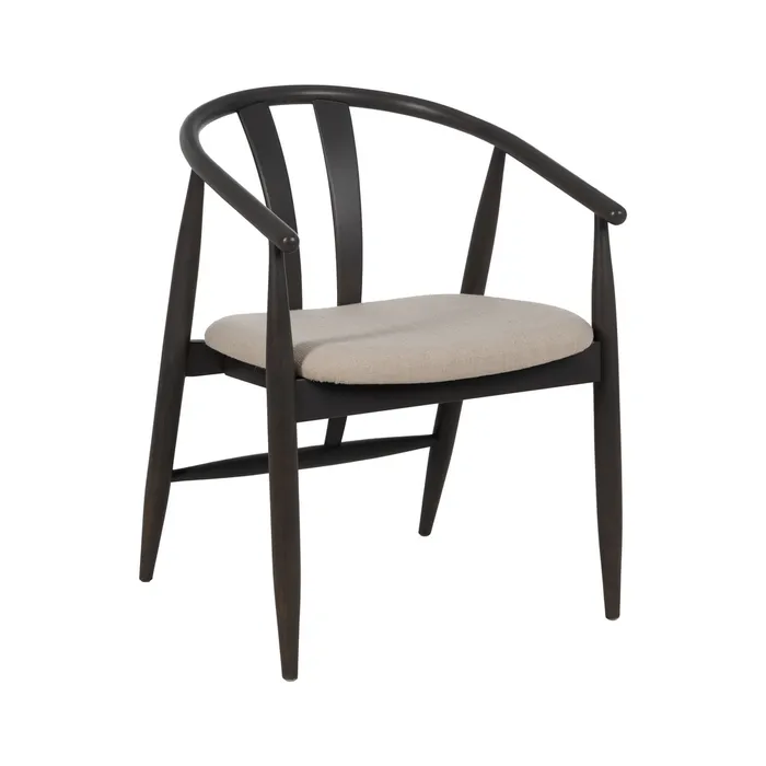 Scaune Dining - Scaun Lemn Stejar Toledo, Negru-Gri - creativdeco.ro