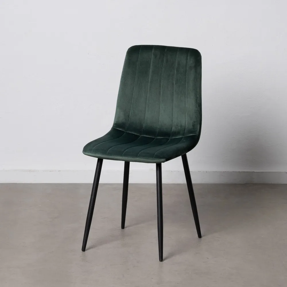 Scaun Tapitat Catifea Verde, Catifea Metal - CreativDeco.ro [1]