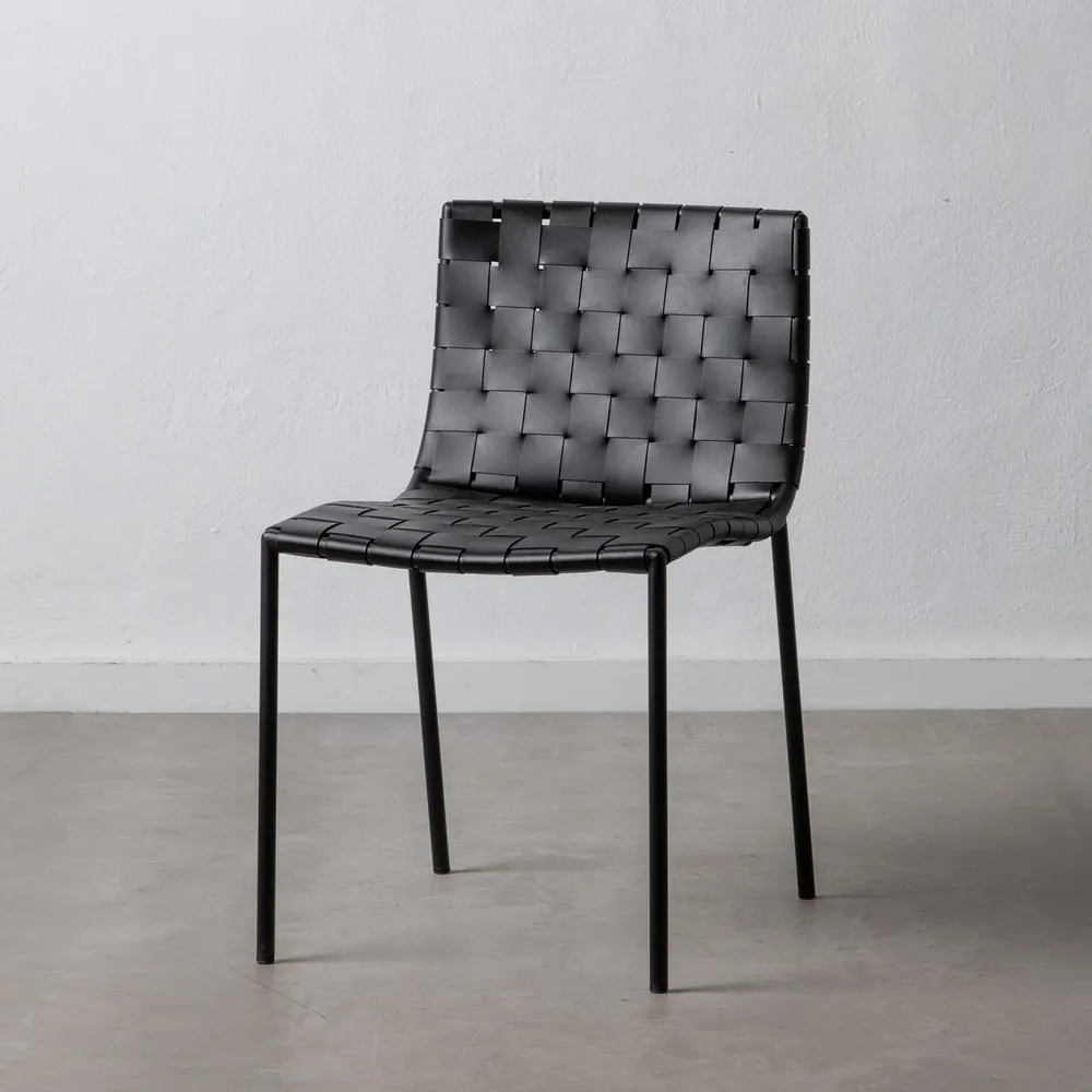 Scaun Living Negru Piele Naturala - creativdeco.ro [1]