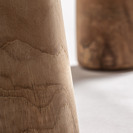 Scaun lemn tec natural|Scaune dining naturale [5]
