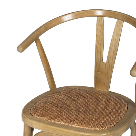 Scaun maro lemn si ratan|Scaune elegante pentru interioare rustice [5]
