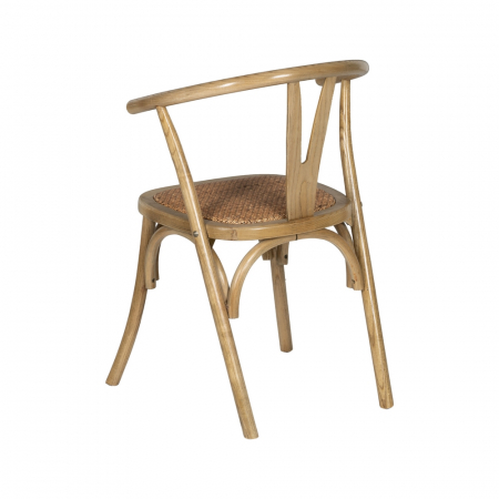 Scaun maro lemn si ratan|Scaune elegante pentru interioare rustice [3]