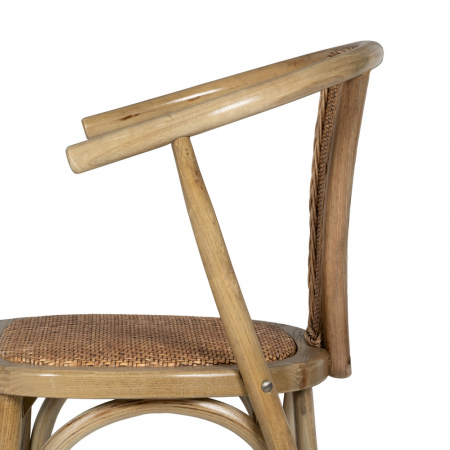 Scaun maro lemn si ratan|Scaune elegante pentru interioare rustice [6]