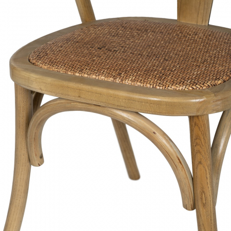 Scaun maro lemn si ratan|Scaune elegante pentru interioare rustice [9]