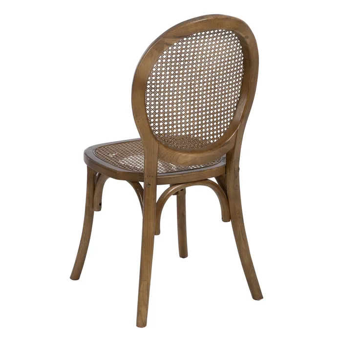 Scaun Medalion, Lemn Maro, Ratan - creativdeco.ro [3]