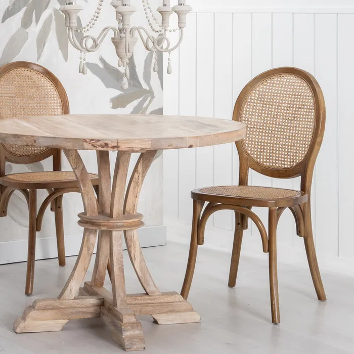 Scaun Medalion, Lemn Maro, Ratan - creativdeco.ro [1]