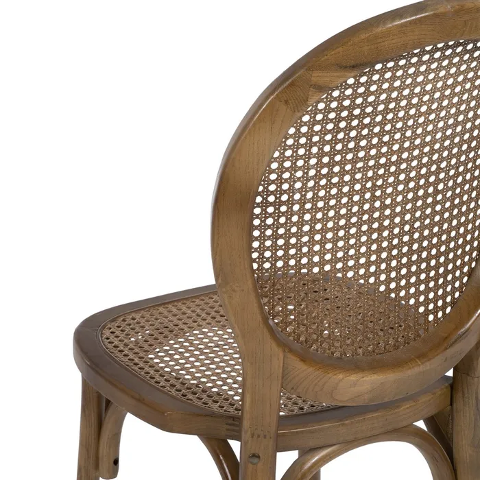 Scaun Medalion, Lemn Maro, Ratan - creativdeco.ro [5]