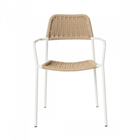 Scaun Milos White Beige – eleganță naturală și funcționalitate horeca în tonuri estivale [3]