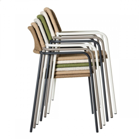 Scaun Milos White Beige – eleganță naturală și funcționalitate horeca în tonuri estivale [8]