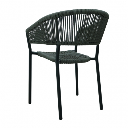 Scaun Breeze gri cu împletitură și cadru aluminiu [3]