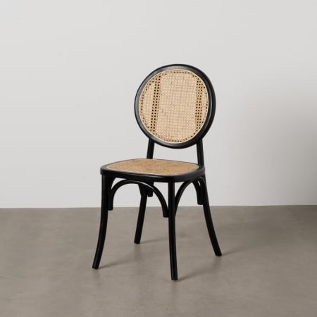 Scaune Dining - Scaun negru din lemn elegant