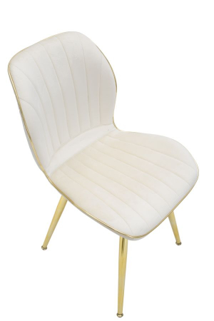 Scaun Paris, metal/catifea, crem/auriu, Mauro Ferretti [4]