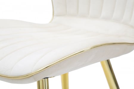 Scaun Paris, metal/catifea, crem/auriu, Mauro Ferretti [5]