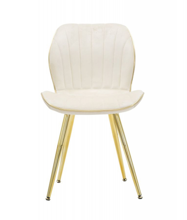 Scaun Paris, metal/catifea, crem/auriu, Mauro Ferretti [1]