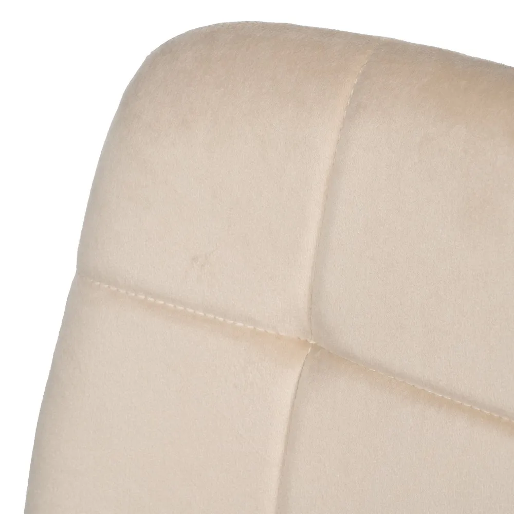 Scaun Q-Line Crem Negru, Catifea Metal - CreativDeco.ro [5]