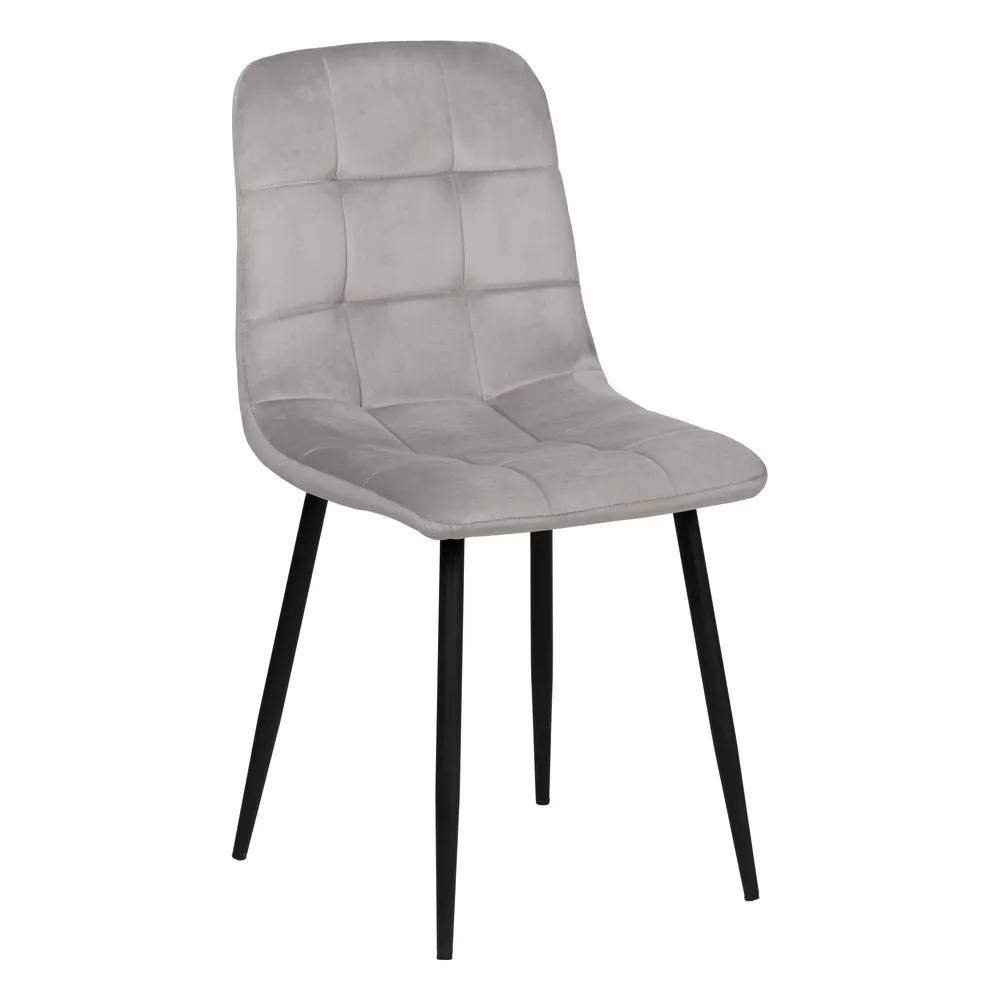 Industrial - Scaun Q-Line Gri Deschis, Catifea Metal - CreativDeco.ro