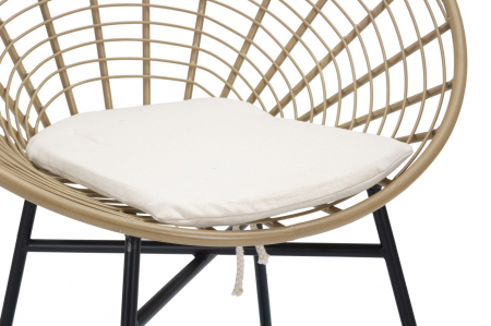 Scaun ratan boho chic Panama Grid CreativDeco [4]