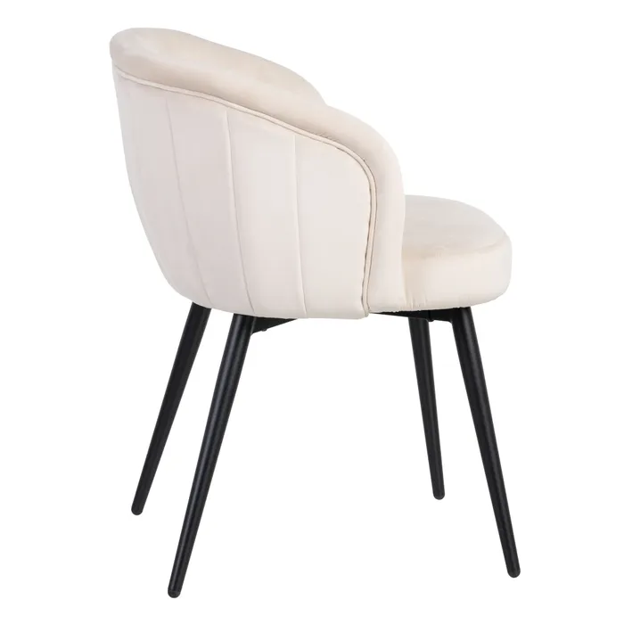 Scaun Regal crem, Catifea, Metal - creativdeco.ro [2]