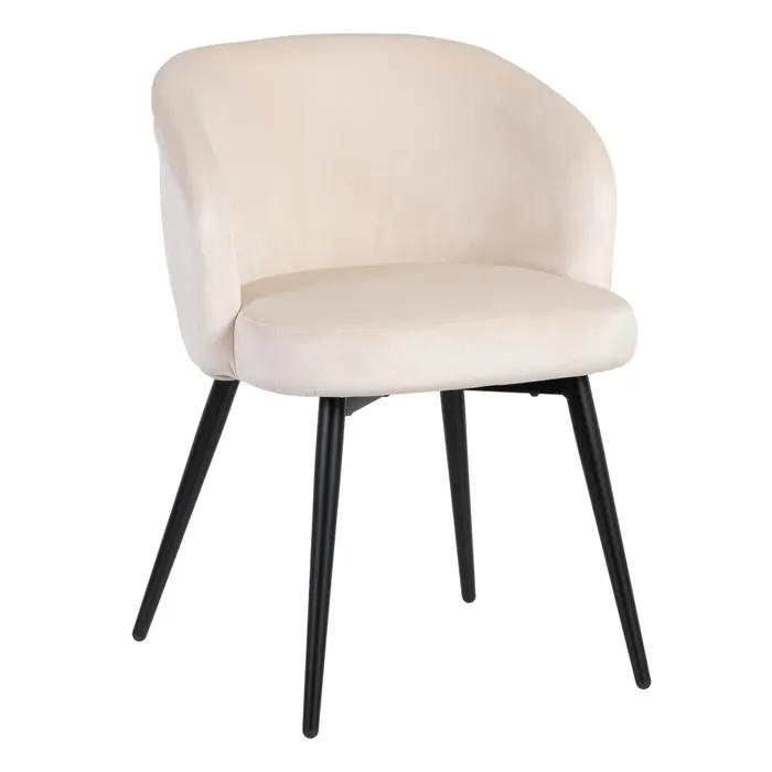 Scaun Regal crem, Catifea, Metal - creativdeco.ro [0]