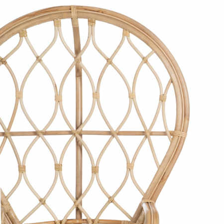 Scaun cu spatar inalt din ratan CreativDeco - Mobilier regal pentru terasa [4]