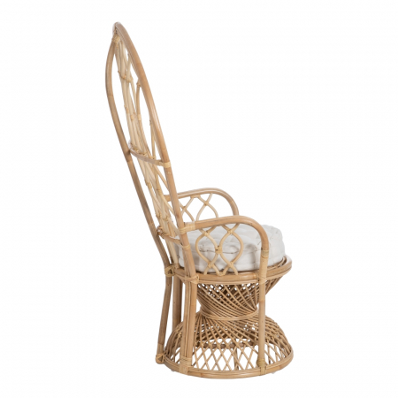 Scaun cu spatar inalt din ratan CreativDeco - Mobilier regal pentru terasa [2]
