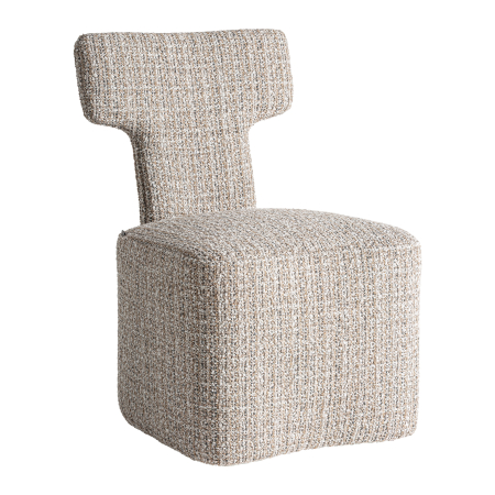 Mobilier - Scaun rotativ neutru 55 cm chenille