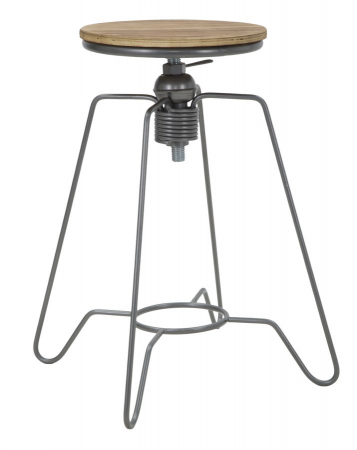 Scaun rotund inalt reglabil stil industrial CreativDeco [9]