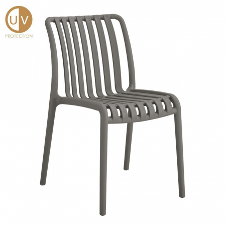 Mobilier Gradina - Scaun exterior gri Sticky Chair stivuibil cu protecție UV