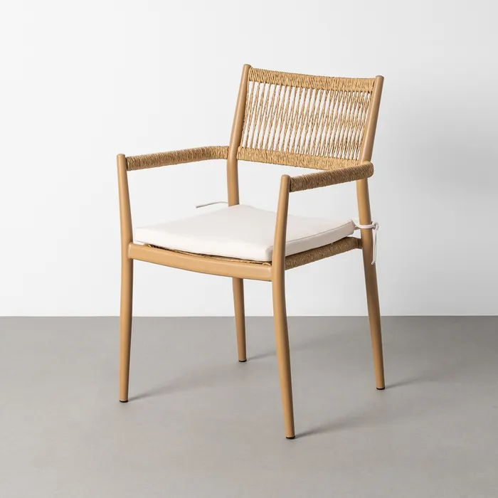Mobilier - Scaun stivuibil de exterior oțel și ratan