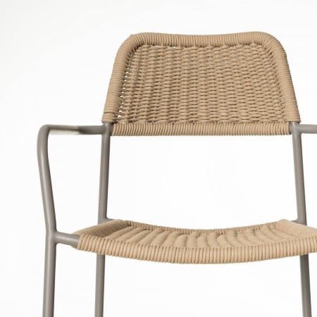 Scaun Milos Silt Beige – design simplu și funcțional pentru terase moderne și spații comerciale aerisite [6]