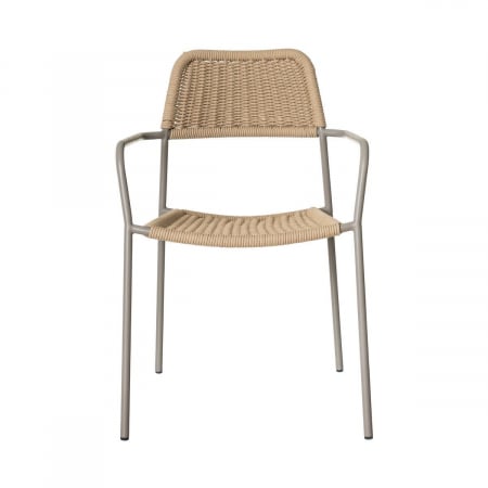 Scaun Milos Silt Beige – design simplu și funcțional pentru terase moderne și spații comerciale aerisite [4]
