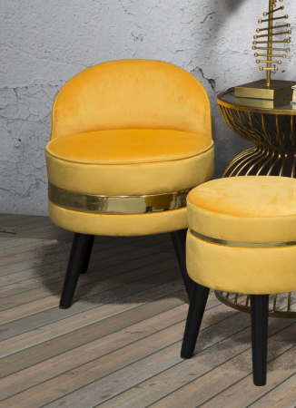 Fotoliu Rotund Portocaliu Design Energizant CreativDeco [8]