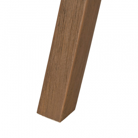 Scaun tapițat taupe cu spătar curbat și picioare din lemn de mesteacăn – stil modern elegant [11]