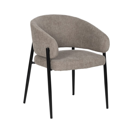 Scaun taupe tapițat cu structură metalică pentru contract [1]