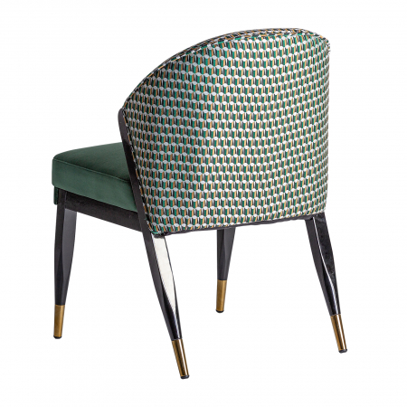 Scaun Art Deco cauciuc catifea verde|Scaune luxoase [3]