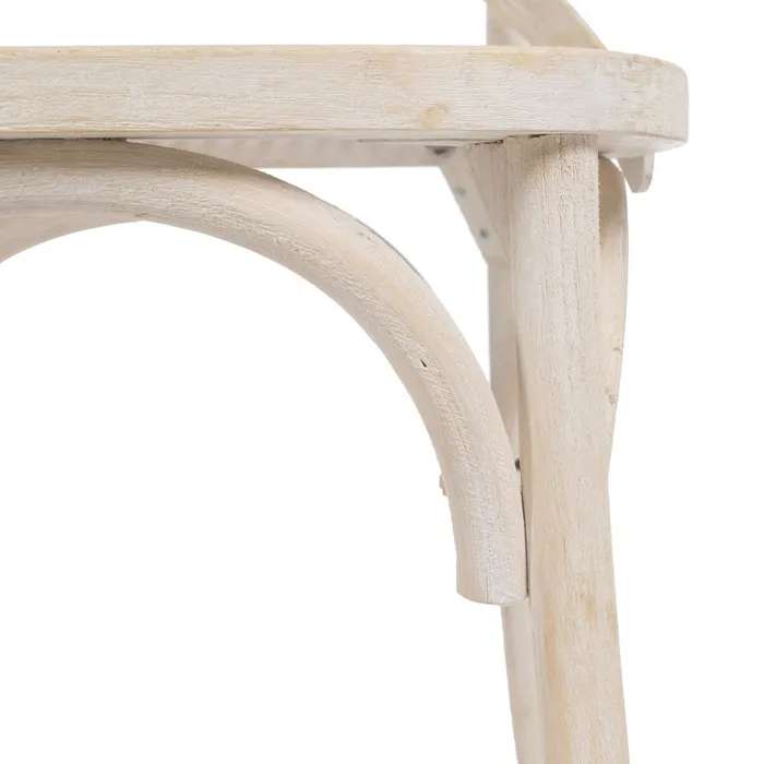 Scaun Vintage Lemn alb, Ratan - creativdeco.ro [8]