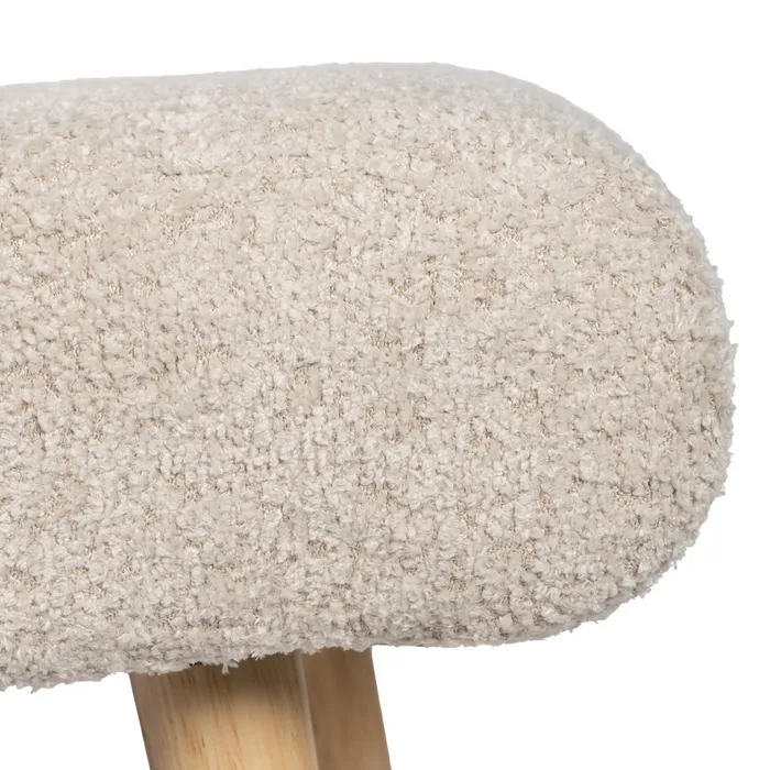 taburet Yokohama Crem, Stofa Boucle - creativdeco.ro [2]