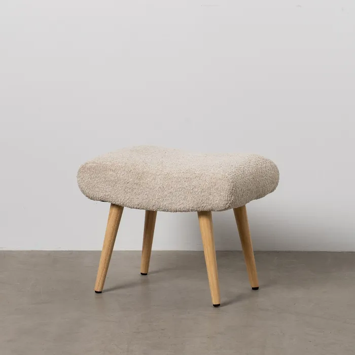 taburet Yokohama Crem, Stofa Boucle - creativdeco.ro [1]