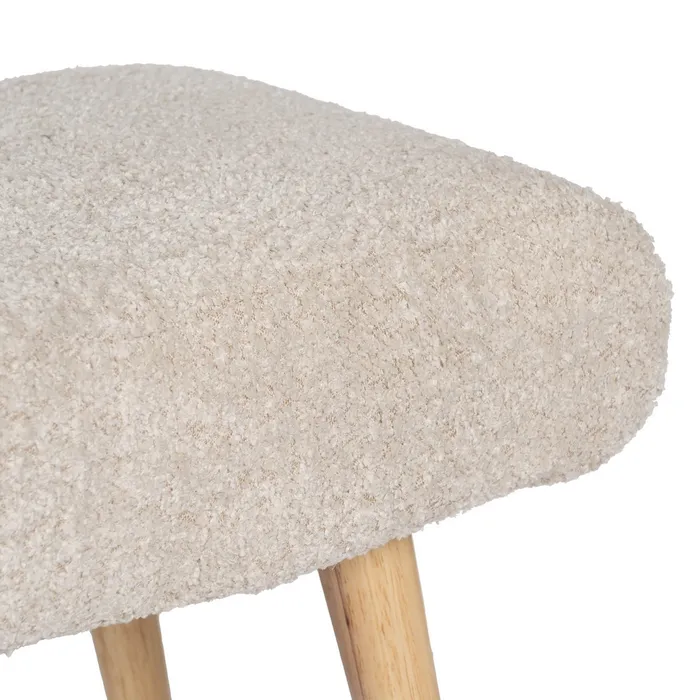 taburet Yokohama Crem, Stofa Boucle - creativdeco.ro [3]