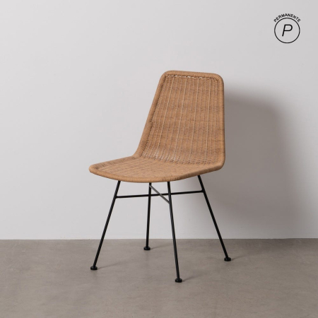 Mobilier Gradina - Scaune din polietilenă și oțel pentru exterior, set 2, design modern