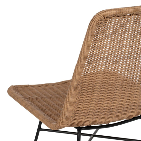 Scaune din polietilenă și oțel pentru exterior, set 2, design modern [7]