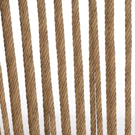 Scaune din polietilenă și oțel pentru exterior, set 2, design natural [11]