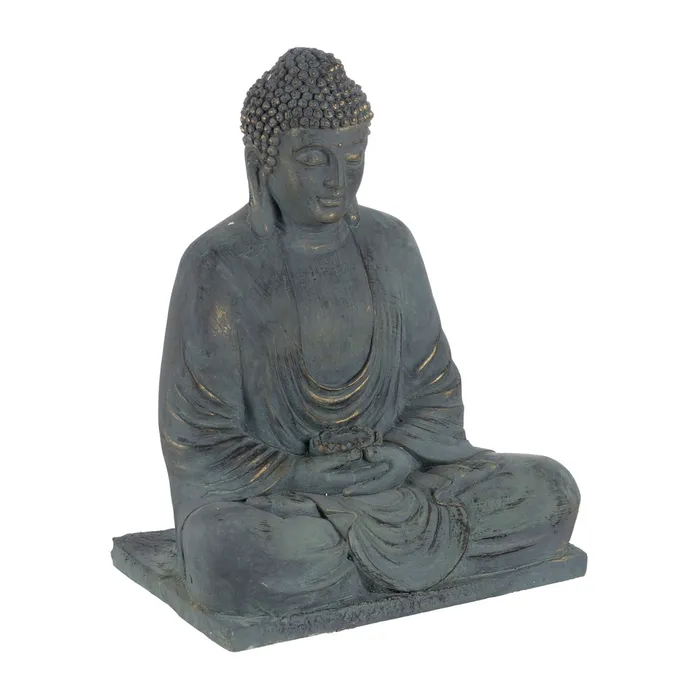 Obiecte decorative - Sculptura Buddha magneziu design rafinat|Decoratiuni spirituale elegante