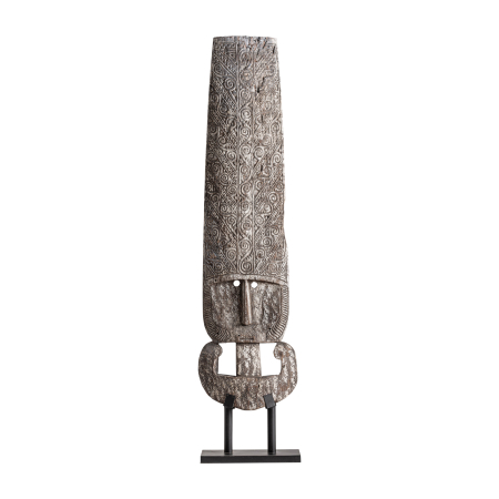 Sculpturi inalte de podea - Sculptură decorativă de podea din lemn de suar sculptat Rolho