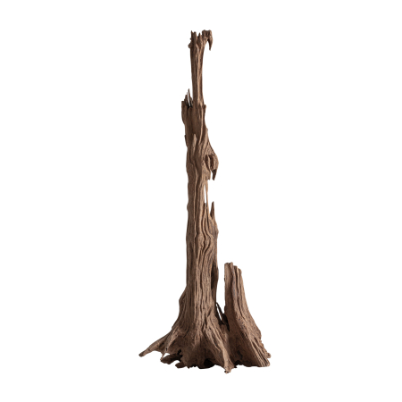 Statuete si Sculpturi - Sculptură decorativă de podea din lemn masiv de tec Balto