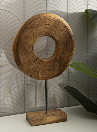 Sculptură decorativă lemn tec [7]
