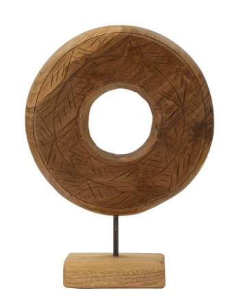 Statuete si Sculpturi - Sculptură decorativă din lemn de tec reciclat Dorat