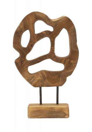 Statuete si Sculpturi - Sculptură decorativă din lemn de tec reciclat Lubang