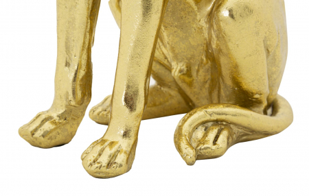 Sculptura decorativa aurie Dog, rasina | creativdeco.ro [7]